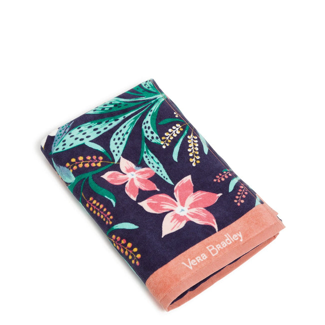 Beach Towel-Flamingo Garden-Image 1-Vera Bradley