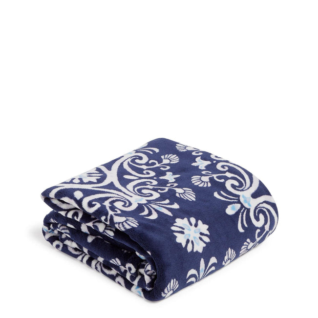 Throw Blanket-Steel Blue Medallion-Image 1-Vera Bradley