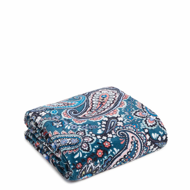 Throw Blanket-Haymarket Paisley Jewel-Image 1-Vera Bradley