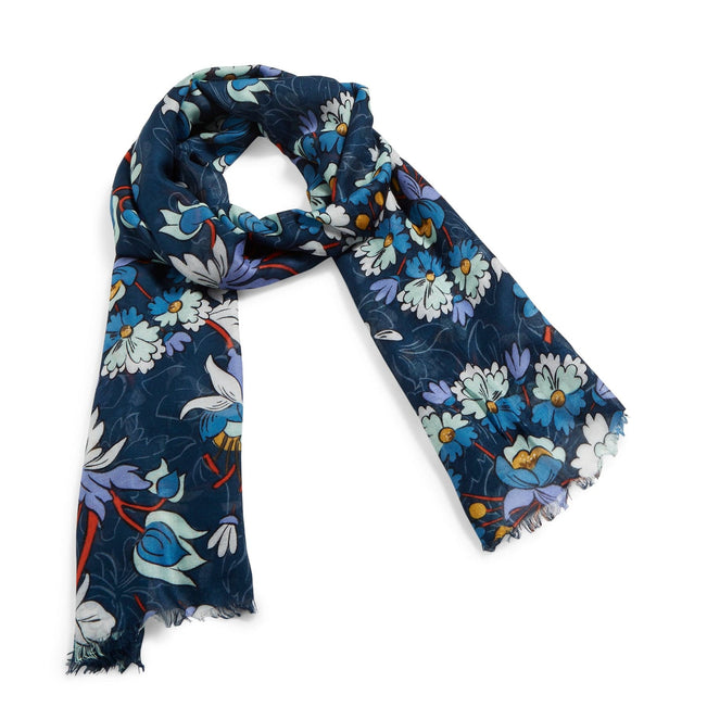 Soft Fringe Scarf-Floral Bursts-Image 1-Vera Bradley