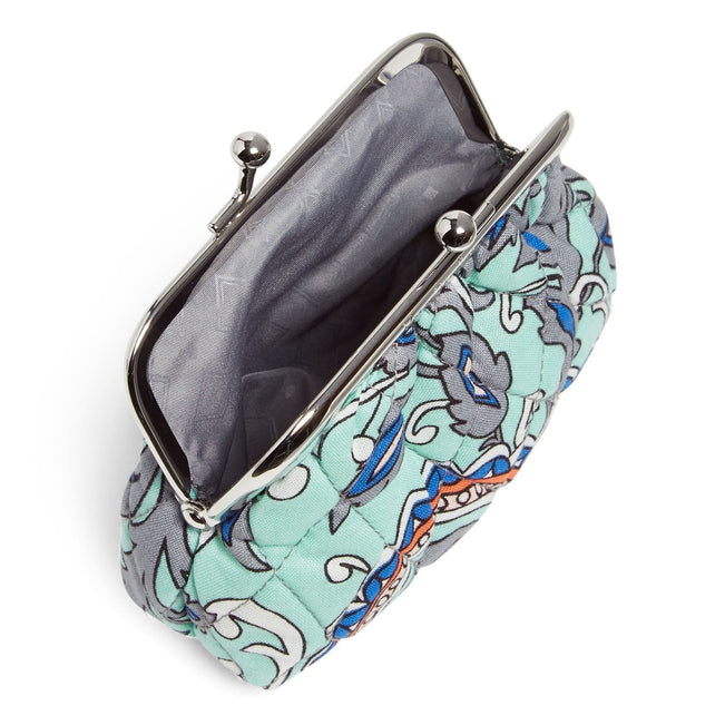 Factory Style Kiss Coin Purse-Fan Flowers-Image 2-Vera Bradley