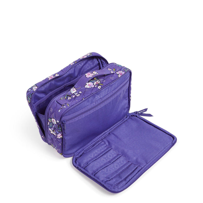 Outlet Large Blush & Brush Makeup Case-Wild Roses-Image 2-Vera Bradley