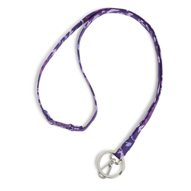 Outlet Breakaway Lanyard-Paisley Amethyst-Image 1-Vera Bradley