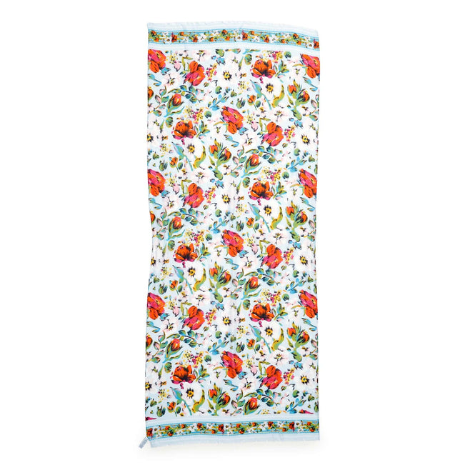 Soft Fringe Scarf-Sea Air Floral-Image 3-Vera Bradley