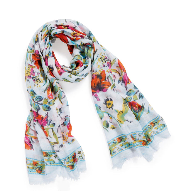 Soft Fringe Scarf-Sea Air Floral-Image 2-Vera Bradley