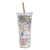 Travel Tumbler 24oz-Petite Exuberant Floral Sage-Image 1-Vera Bradley