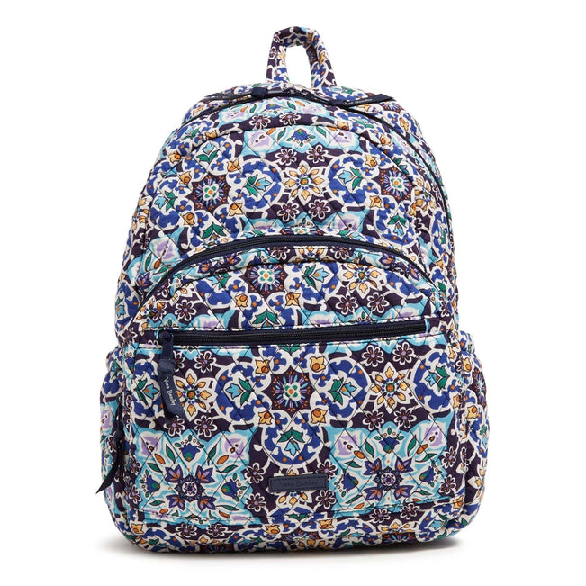 Factory Style Essential Backpack-Lisbon Medallion Cool-Image 1-Vera Bradley