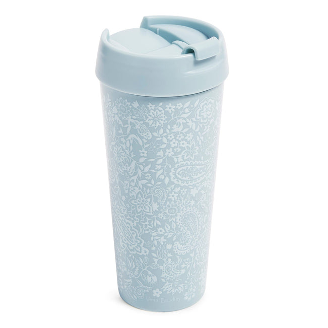 Travel Mug 16oz-Eden Paisley Mint-Image 1-Vera Bradley
