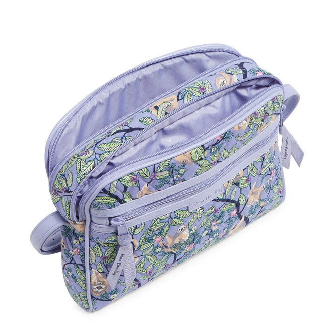 Outlet Trimmed Crossbody Bag-Hanging Around Purple-Image 3-Vera Bradley