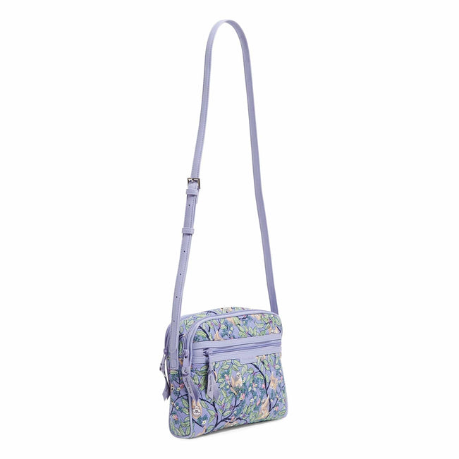 Outlet Trimmed Crossbody Bag-Hanging Around Purple-Image 2-Vera Bradley