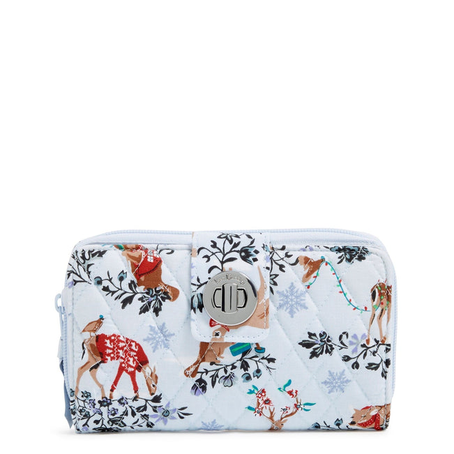 RFID Turnlock Wallet-Merry Mischief Snow Day-Image 1-Vera Bradley