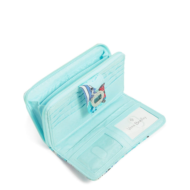 RFID Turnlock Wallet-Antilles Treasure-Image 2-Vera Bradley