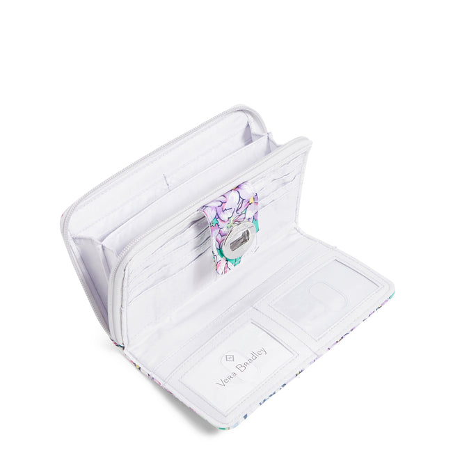 RFID Turnlock Wallet-Happy Hydrangeas-Image 2-Vera Bradley