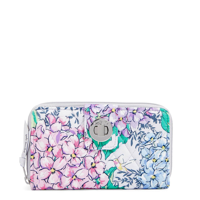 RFID Turnlock Wallet-Happy Hydrangeas-Image 1-Vera Bradley