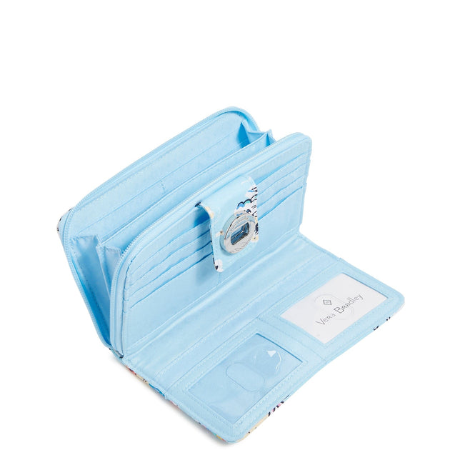 RFID Turnlock Wallet-Beach Treasures-Image 2-Vera Bradley