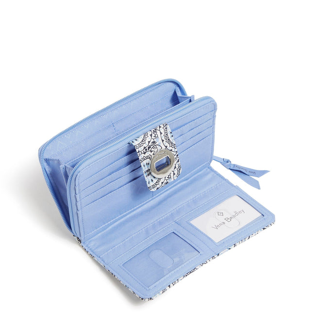 Outlet RFID Turnlock Wallet-Mini Sketched Medallion-Image 2-Vera Bradley