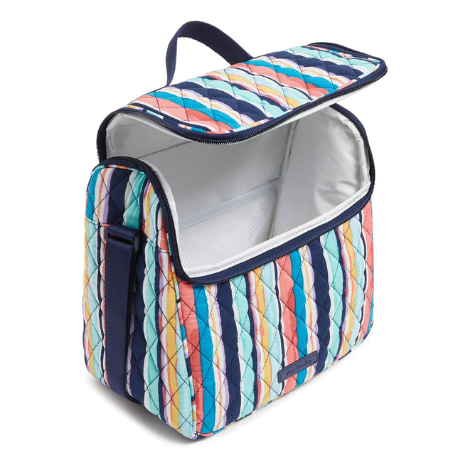 Outlet Lunch Crossbody Bag-Cabana Stripe-Image 3-Vera Bradley