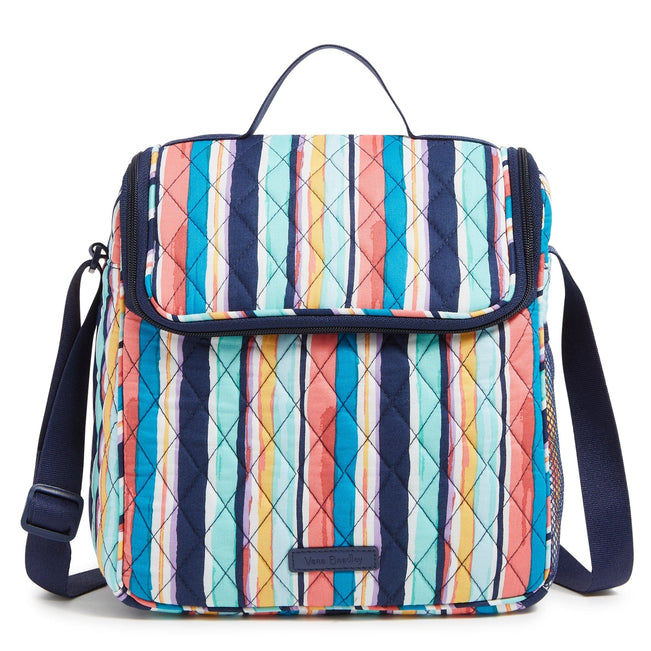 Outlet Lunch Crossbody Bag-Cabana Stripe-Image 1-Vera Bradley