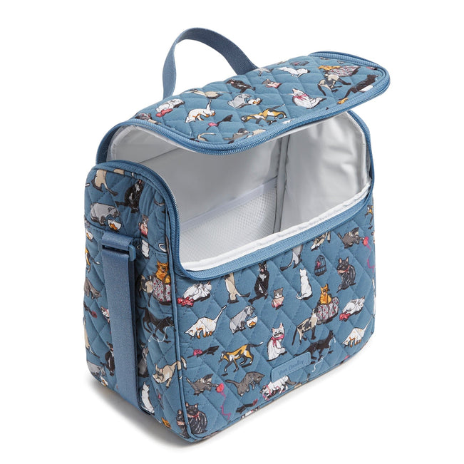 Outlet Lunch Crossbody Bag-Cat's Meow-Image 2-Vera Bradley
