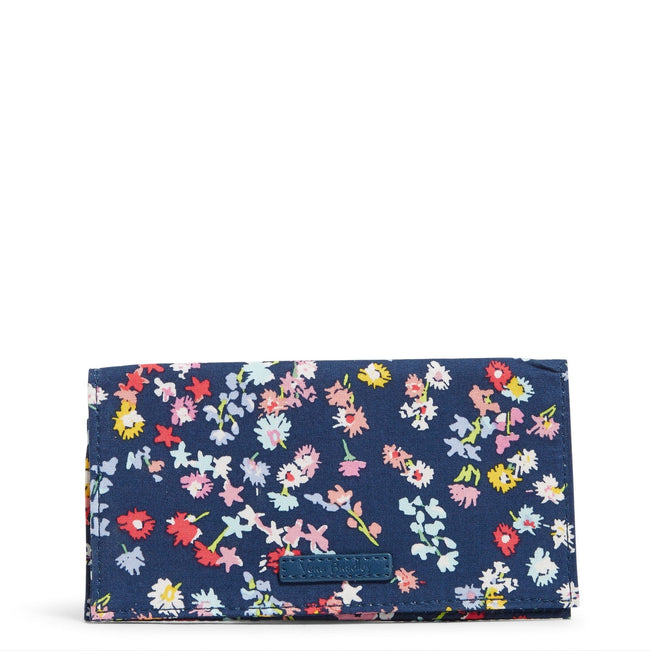 Outlet Checkbook Cover-Scattered Wildflowers-Image 1-Vera Bradley