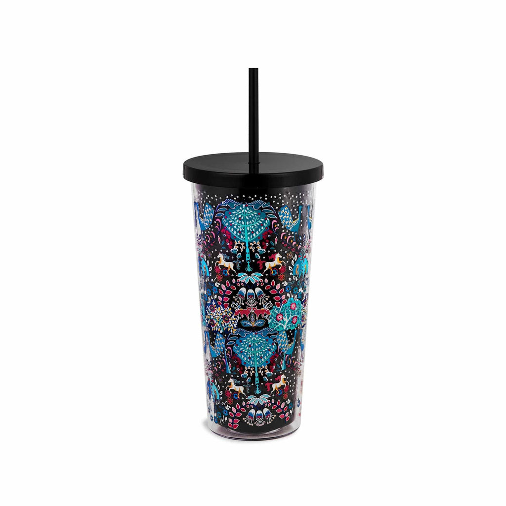 Double Wall Tumbler with Straw - Acrylic | Vera Bradley – Vera