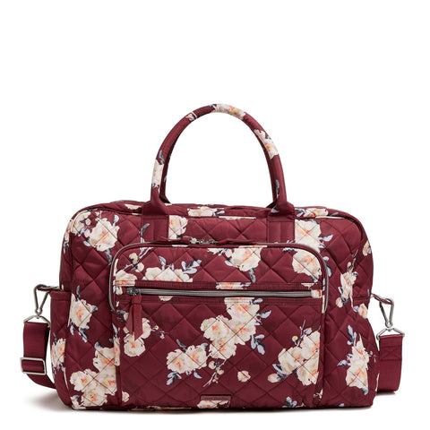Travel Bag Bordeaux Blooms Backpack Weekender Travel Bag