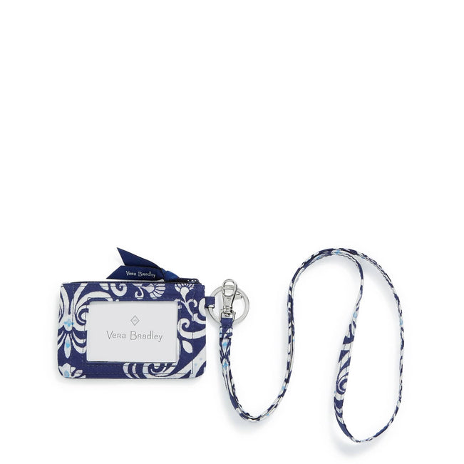 Zip ID & Lanyard-Steel Blue Medallion-Image 1-Vera Bradley