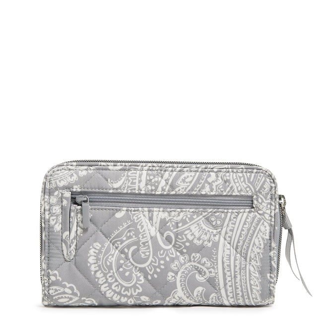 RFID Turnlock Wallet-Cloud Gray Paisley-Image 2-Vera Bradley