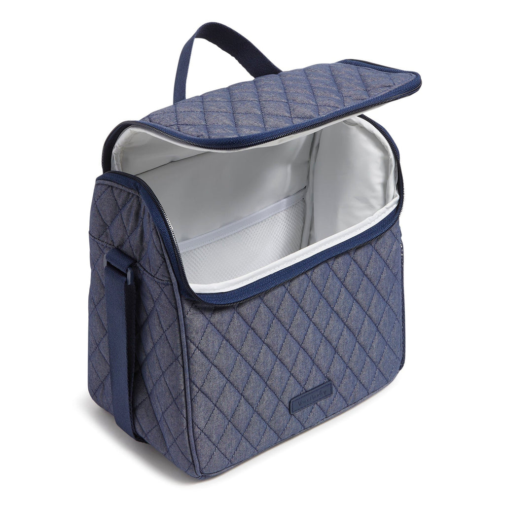lunch box tote bag／silver × denim Amazon.com: YunZh Denim Tote Bag Casual Style Lightweight