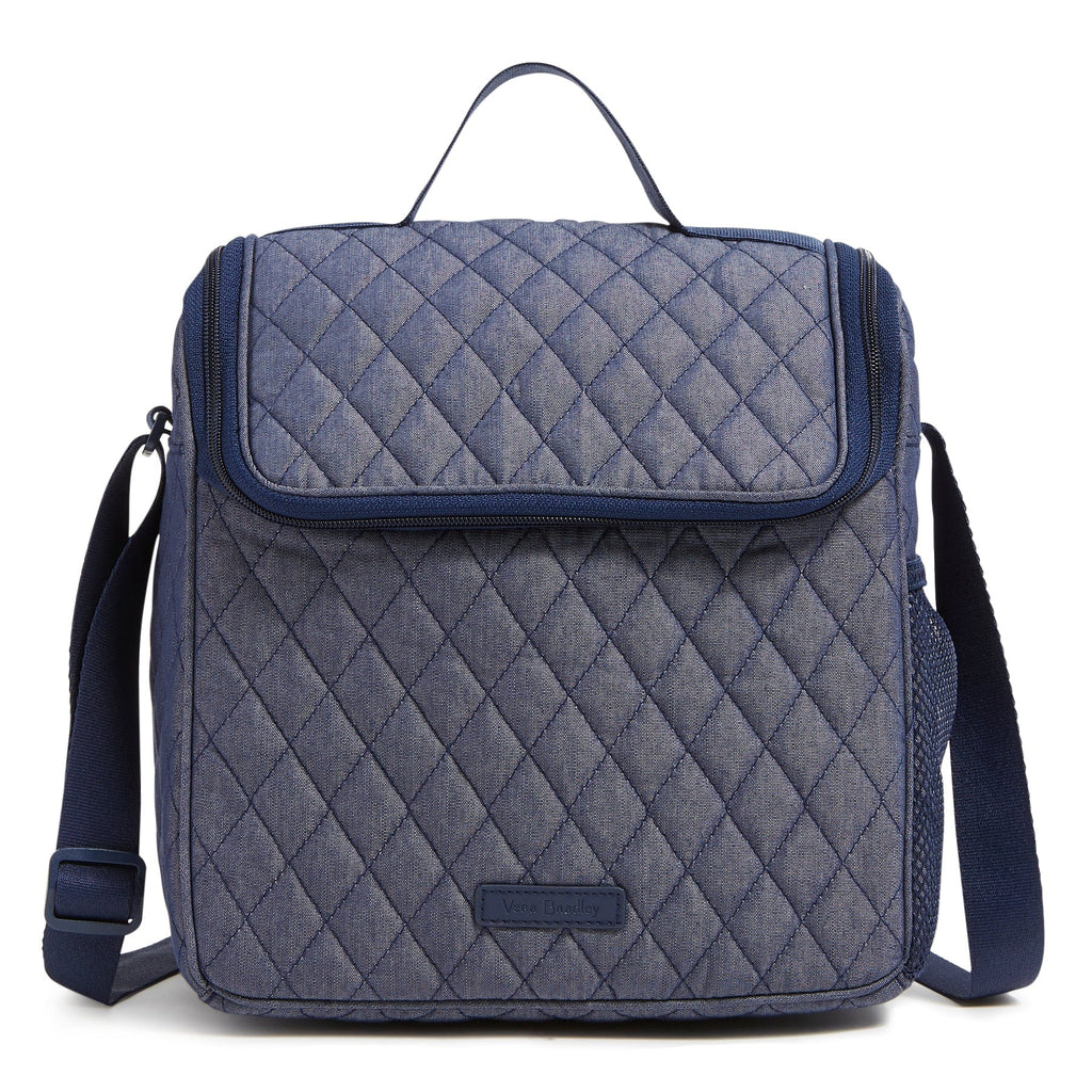 lunch box tote bag／silver × denim Amazon.com: Yeertmii Purple Lilac Checkered Small Adult