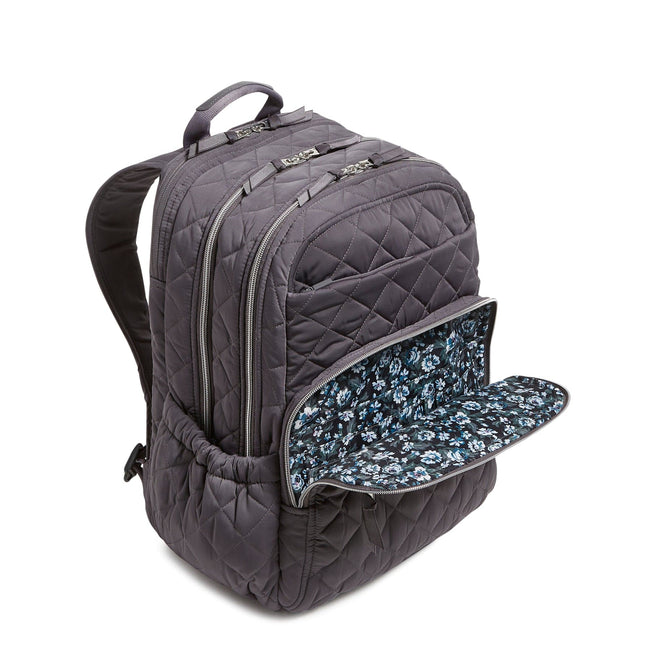 XL Campus Backpack-Shadow Gray-Image 5-Vera Bradley