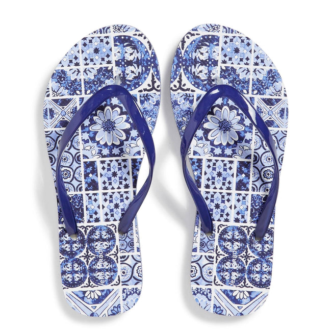 Flip Flops-Island Tile Blue-Image 3-Vera Bradley