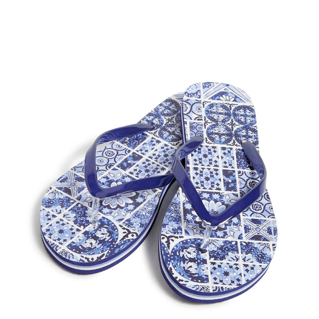 Flip Flops-Island Tile Blue-Image 1-Vera Bradley
