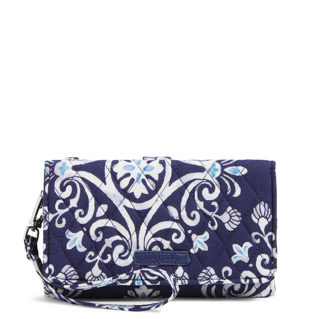 RFID Smartphone Wristlet-Steel Blue Medallion-Image 1-Vera Bradley