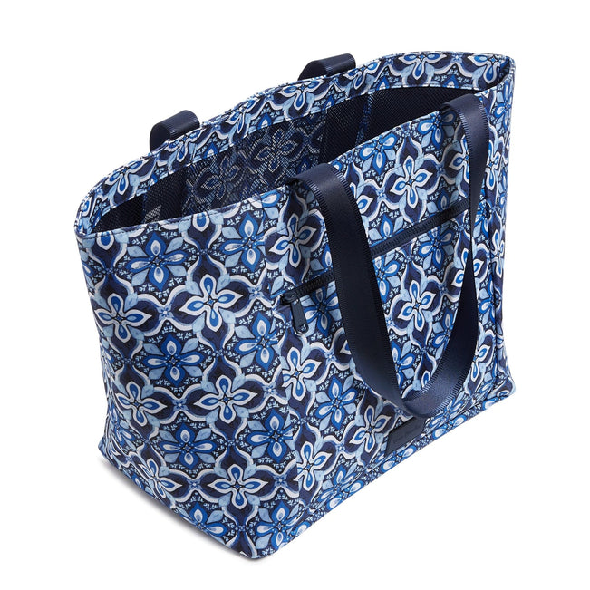 Drawstring Family Tote Bag-Raindrop Medallion-Image 4-Vera Bradley