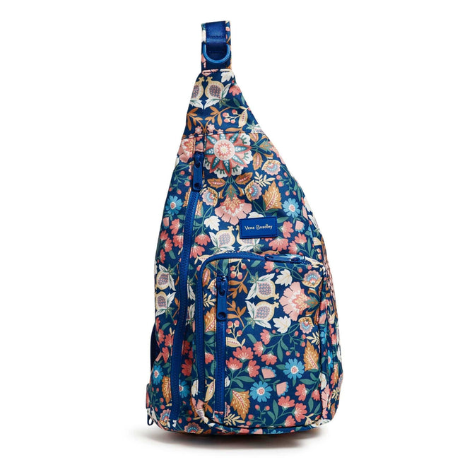 ReActive Sling Backpack-Enchanted Mandala Blue-Image 1-Vera Bradley