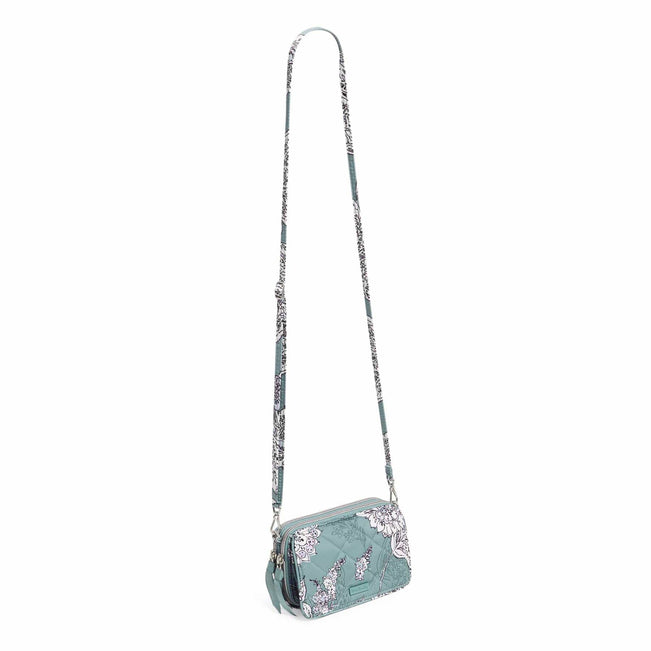RFID All in One Crossbody Bag-Tiger Lily Blue Oar-Image 3-Vera Bradley