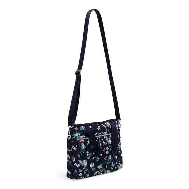 Slim Laptop Case-Navy Garden-Image 2-Vera Bradley