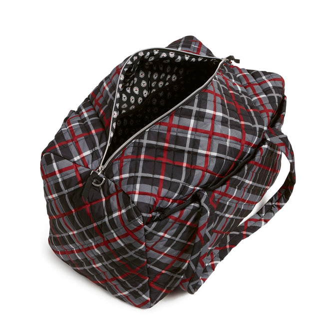Large Travel Duffel Bag-Paris Plaid-Image 3-Vera Bradley