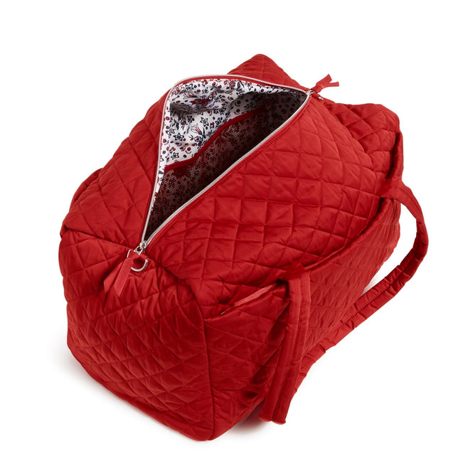 Large Travel Duffel Bag-Cardinal Red-Image 3-Vera Bradley