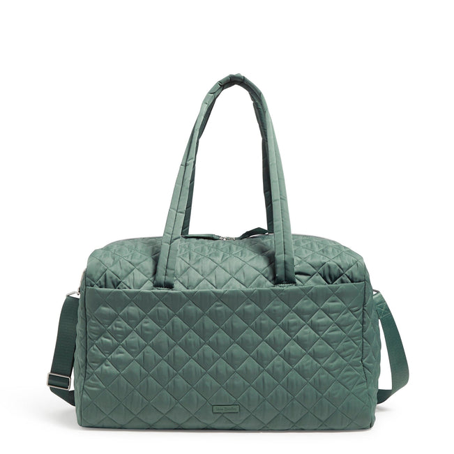 Large Travel Duffel Bag-Olive Leaf-Image 1-Vera Bradley