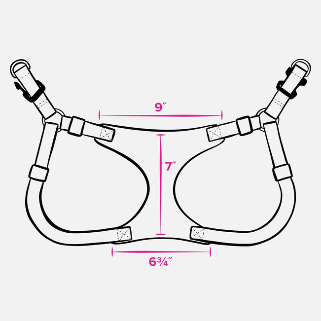 Pet Harness-Tennis Ball Dots-Image 4-Vera Bradley
