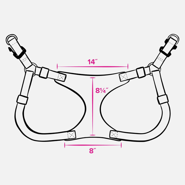 Pet Harness-Tennis Ball Dots-Image 4-Vera Bradley
