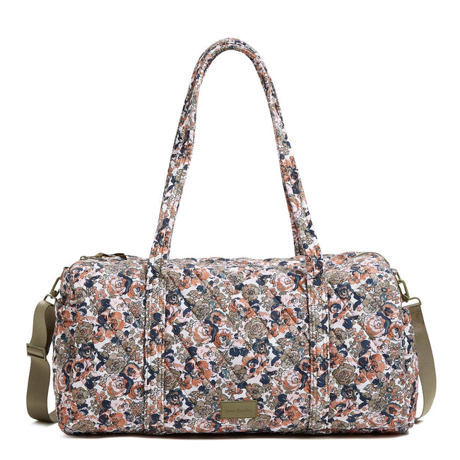 Ultralight Large Duffel-Petite Exuberant Floral Sage-Image 1-Vera Bradley