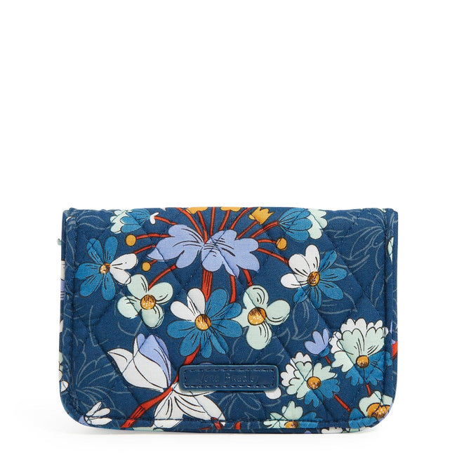 Outlet RFID Small Bifold Wallet-Floral Bursts-Image 1-Vera Bradley