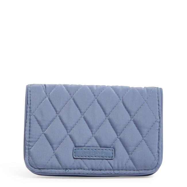 Factory Style RFID Small Bifold Wallet-Rustic Blue-Image 1-Vera Bradley