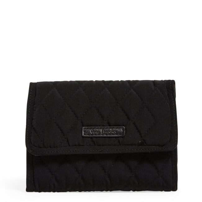 Outlet RFID Euro Wallet-Microfiber Classic Black-Image 1-Vera Bradley