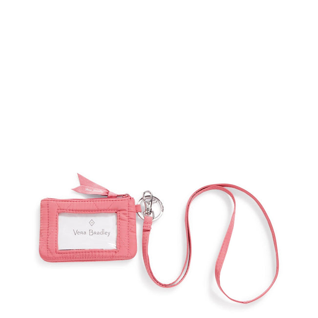 Outlet Ultralight Zip ID and Lanyard-Strawberry Ice-Image 1-Vera Bradley