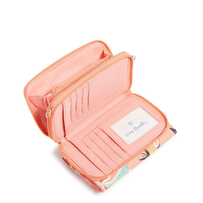 RFID 3-in-1 Crossbody Bag-Rain Forest Lily Coral-Image 2-Vera Bradley
