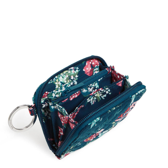 Vera Bradley Mod Floral Blue hotsell Zip Around Wallet w/ Wristlet Strap & Checkbook